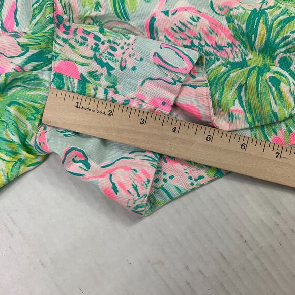 Lilly Pulitzer Womens Cotton Shorts Colorful Print Mid Rise Side Zip Size 0 * - Picture 4 of 11